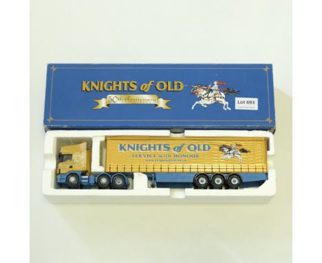 Manufacturer  - Corgi | Description - Scania Topline Curtainside - Knights Of Old | Stock Code - CC12911 | Model Condition - 