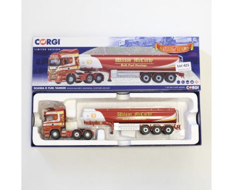 Manufacturer  - Corgi | Description - Scania R Fuel Tanker - Wilson McCurdy | Stock Code - CC13759 | Model Condition - 5/5 | 