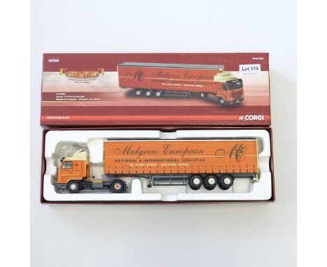 Manufacturer  - Corgi | Description - Scania 113/143 Curtainside - Mulgrew European | Stock Code - CC14803 | Model Condition 