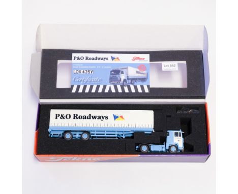 Manufacturer  - Tekno | Description - Scania 111 Curtainside Trailer - P&amp;O Roadways | Stock Code - 62970 | Model Conditio