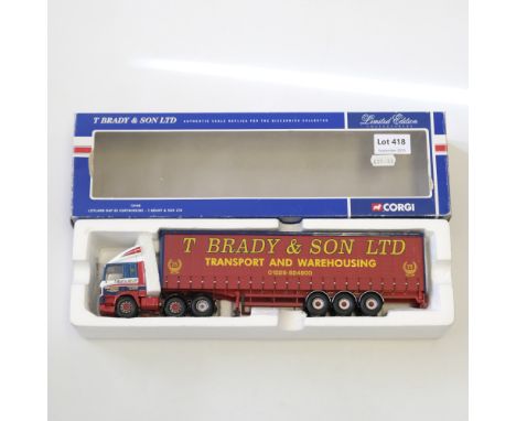 Manufacturer  - Corgi | Description - Leyland DAF 85 Curtainside - T.Brady &amp; Son LTD | Stock Code - 75408 | Model Conditi