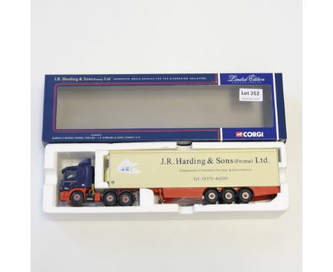 Manufacturer  - Corgi | Description - Scania 4 Series Fridge Trailer - JR Harding &amp; Sons (Frome) Ltd | Stock Code - CC122