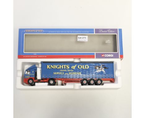 Manufacturer  - Corgi | Description - Leyland DAF Curtainside - Knights of Old | Stock Code - 75405 | Model Condition - 5/5 |