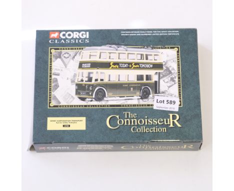 Manufacturer  - Corgi | Description - Karrier Utiliry Trolleybus - Derby Corporation Transport | Stock Code - 34703 | Model C