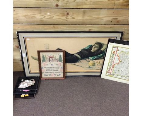 A collection of pictures and prints