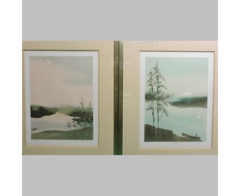 Japanese school, early 20th century limited edition prints, signed in pencil, 40 x 30cm