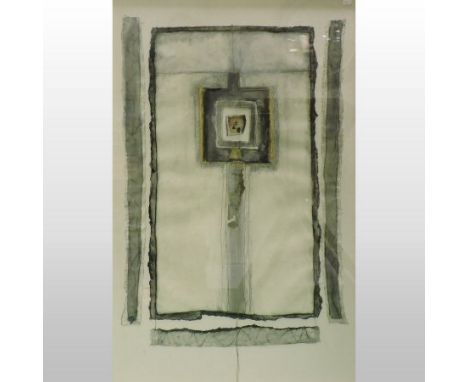 Attributed to Fiona Campbell, b.1962, mixed media, 100 x 70cm 