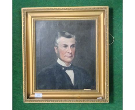L. Magill, 19th century, portrait of a gentleman, signed and dated 1888, oil on canvas, 37 x 33cm