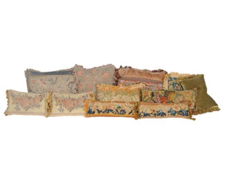 A collection of eleven decorative cushions  A collection of eleven decorative cushions  ,   incorporating 19th and 20th centu
