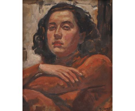 *Robert Sivell ARSA (1888-1958) 'Sphinx' signed 'R Sivell' l.r., also signed and inscribed as titled on artist's label verso,