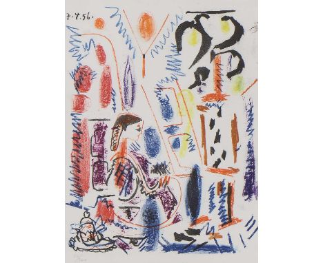 *After Pablo Picasso Untitled lithograph in colours, bears signature verso and numbered 27/200 in pencil l.r. 47 x 33cm *Arti