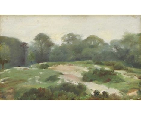 William Heath Robinson (1872-1944) Hampstead Heath inscribed 'a sketch on Hampstead Heath by W. Heath Robinson in his student