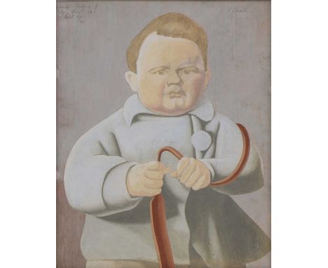 *Frederick Etchells (1886-1973) 'Evelyn Waugh at a youthful age' signed using the anagram 'T. Chesell' u.r., inscribed 'Not t