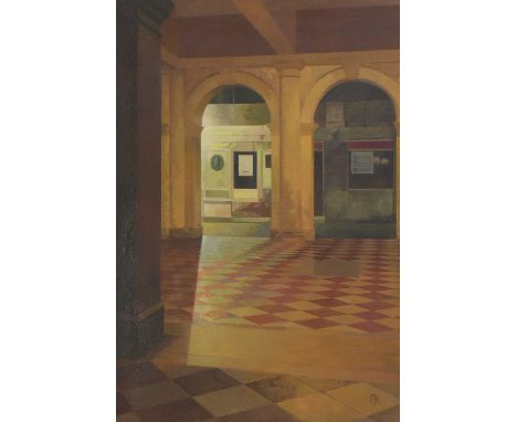 *Peter Kelly (1931-2019) 'The Illuminated Arch' signed with initials 'PJK' l.r., oil on canvas 57 x 40.5cm Provenance: With J
