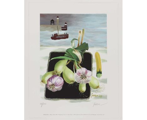 *Mary Fedden RA (1915-2012) 'Whitby Harbour' giclée print in colours, 2003, signed and numbered 113/250 in pencil, published 