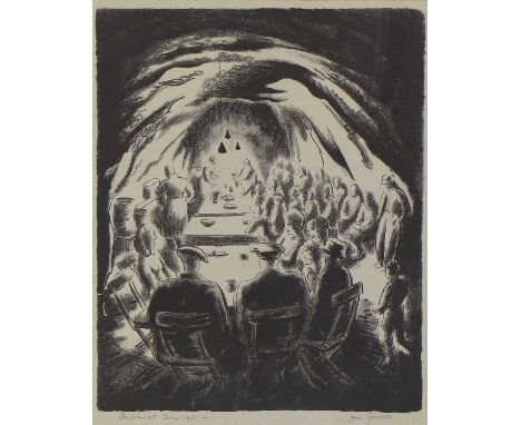 Jean Garside (20th century) 'Chislehurst Caves' lithograph, signed 'Jean Garside' in pencil l.r., inscribed as titled and dat