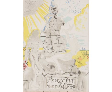 Salvador Dali - The Doctor (The Fight Against the Evil) Lithograph paper  contemporary art - for sale