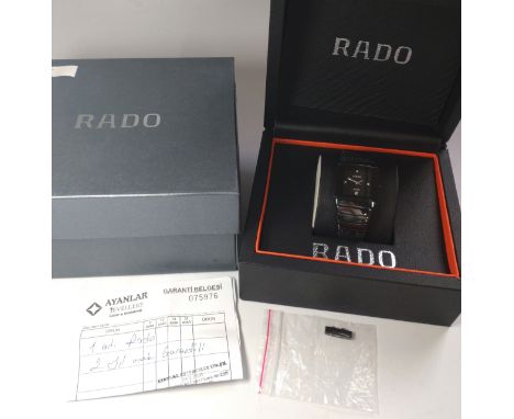 A gentlemen's Rado Diastar high tech ceramic model no. 538.0715.3 with original box, a purchase receipt (25/2/20) and a spare