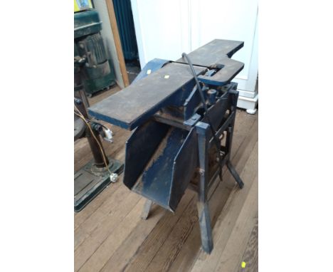 A bench planer 