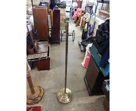 Brass Barley Twist  Standard Lamp  ( needs rewiring )