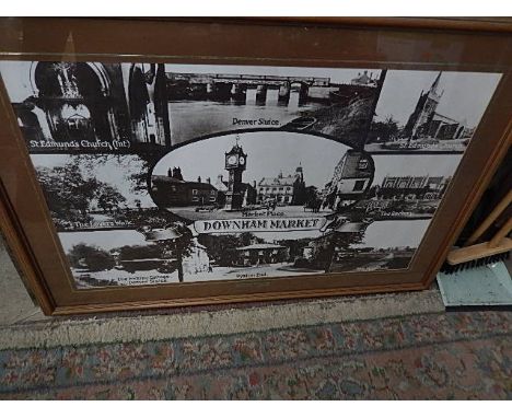 Downham Market c 1900 large print from postcard 31 x 44 inches ( removed from the Castle Hotel in Downham Mkt )