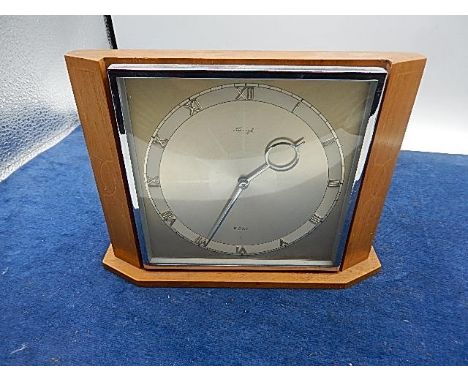 Kienzle German Midcentury Table Clock, 1950s ( 7 inches wide 5 1/2 tall )