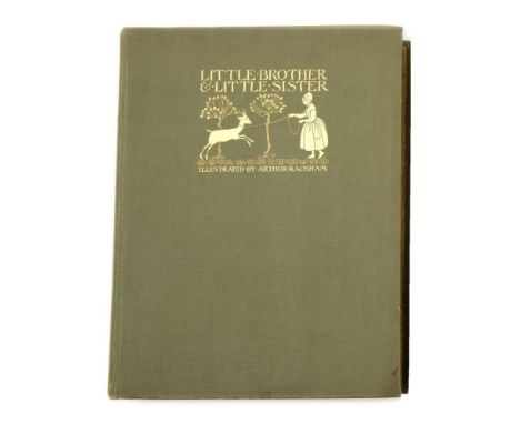 RACKHAM, Arthur - Little Brother & Little Sister and other tales : 12 mounted colour plates, org. pictorial gilt cloth, 4to, 