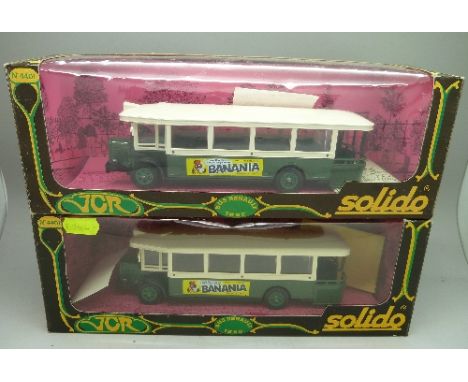 Two Solido Renault Buses, boxed