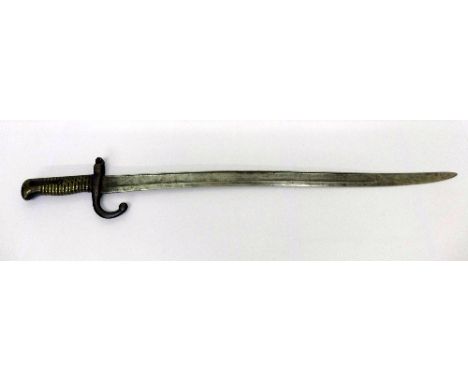 A French bayonet lacking scabbard