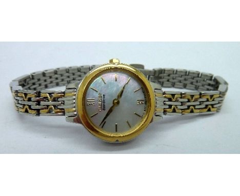 A lady's Citizen Eco-Drive wristwatch with mother of pearl dial
