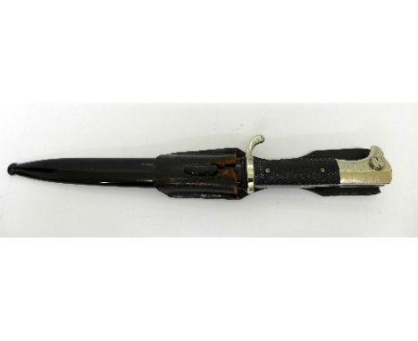 A German World War II dress bayonet KS/98, W.K.C. maker, with frog and scabbard