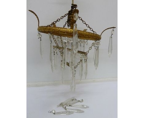 A lustre drop light fitting