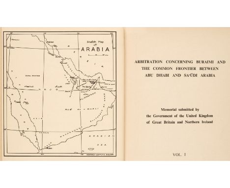 Abu Dhabi and Sa‘udi Arabia. Arbitration concerning Buraimi and the Common Frontier between Abu Dhabi and Sa‘udi Arabia, Memo