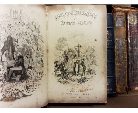 Dickens (Charles). The Life and Adventures of Martin Chuzzlewit, 1st edition in book form, later issue (apparently second iss