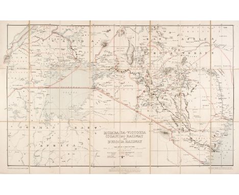 Africa. Stanford (Edward publisher). Mombasa-Victoria (Uganda) Railway and Busoga Railway, Printed by the Ordnance Survey off