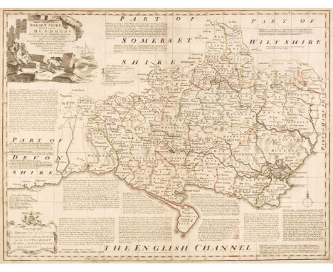 Hampshire &amp; Dorset. Kitchin (Thomas &amp; Bowen Emanuel). A New Improved Map of Hampshire from the best Surveys &amp; Int