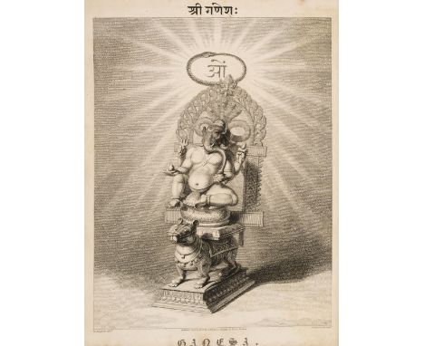Moor (Edward). The Hindu Pantheon, 1st edition, London: T. Bensley for J. Johnson, 1810, 105 engraved plates, including front