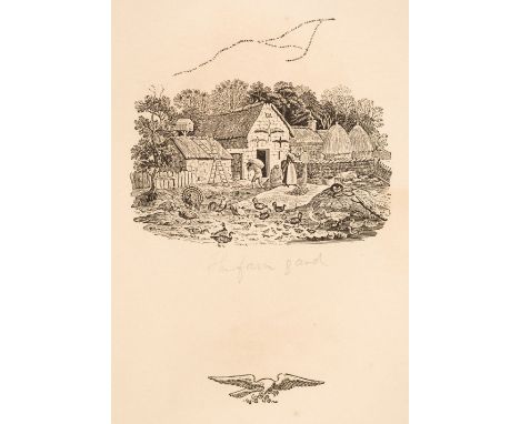 Bewick (Thomas). Vignettes, Newcastle: Edward Walker, 1827, title with wood-engraved vignette, 220 vignettes on 110 leaves, a