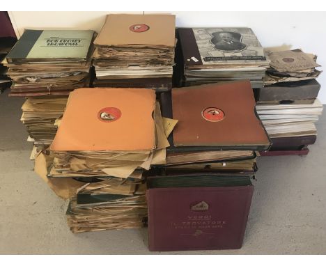 A large quantity of vintage operatic, classical, musical and easy listening 78 records. To include recording companies Columb