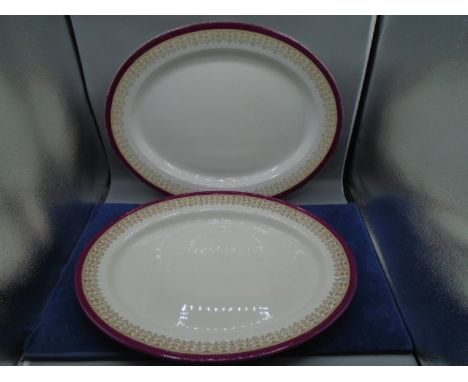 Royal Worcester Vitreous platters 44cm