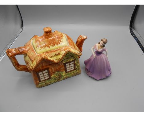 Coalport Valentine Debutante Eternity and Price Cottage Ware Teapot