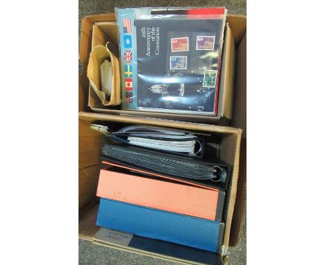 Box of mostly Great Britain and Isle of Man including album of gutter pair first day covers, mint traffic light gutter pairs 