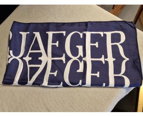 Vintage Jaeger Silk Patterned Shawl - 90cm square