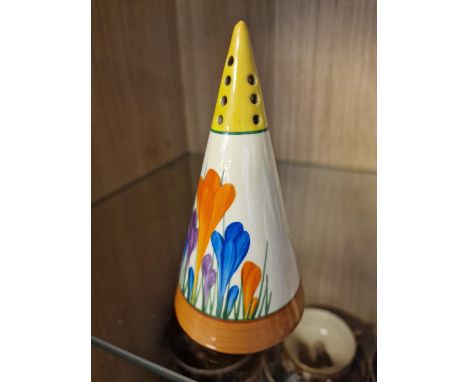 Art-Deco 1930's Clarice Cliff Crocus Sugar Shaker