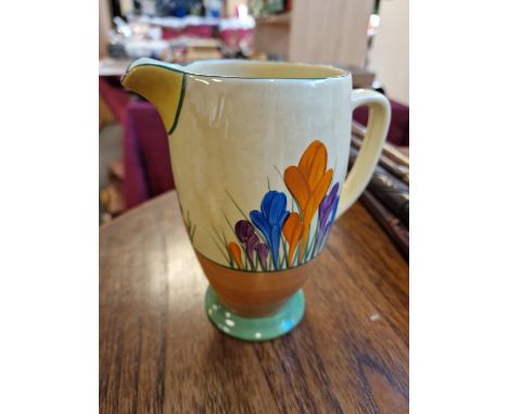 Art-Deco 1930's Clarice Cliff Crocus Water Jug