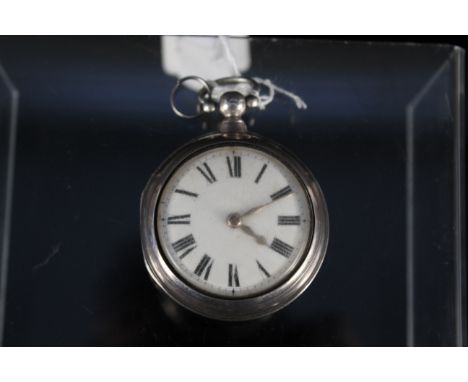 A late 19th Century silver cushion case pocket watch by N W Newson, Halesworth