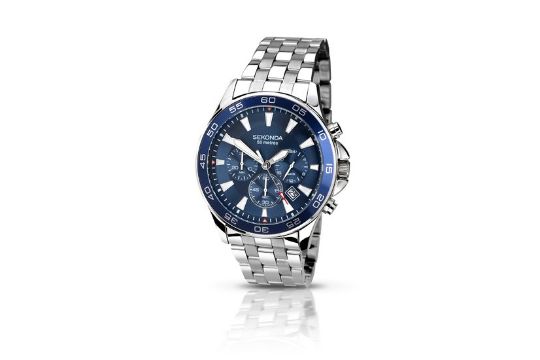 sekonda blue face watch