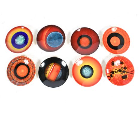 Eight Poole limited edition plates from 'The Planets' series. Comprising 'Uranus', 220/500 'Neptune', 156/500, 'Pluto' 161/50