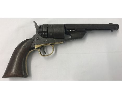 An antique Colt "Richards" centerfire conversion of a Colt 1860 Army Revolver. This gun was originally built as a .44 percuss