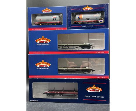 5 OO Bachmann wagons, each boxed and appearing unopened, Made in China(550g)Bachmann Branchline 33-854A 30 Ton bogie bolster 